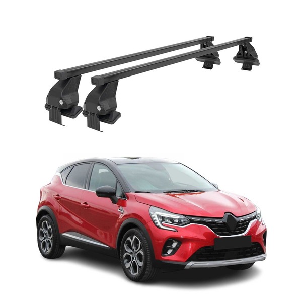 Menabo DachträGer GrundtäGer FüR Renault Captur Mk2 2019-2026 50Kg Stahl Schwarz-image
