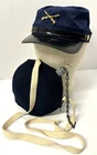 Civil War Union Kepi Hat & Plastic Canteen & Cover Costume Replica Lot