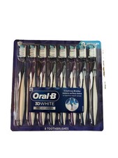 Oral-B 3D White Pro Advanced Toothbrush, Medium Bristle, 8-pack New