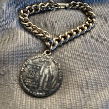 Vtg Apollo 11 1969 Commemorative Bracelet Armstrong Aldrin Collins Moon Landing