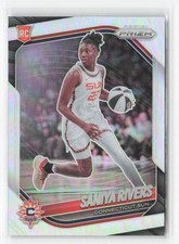 2025 Panini Prizm WNBA #131 Saniya Rivers Silver Prizms