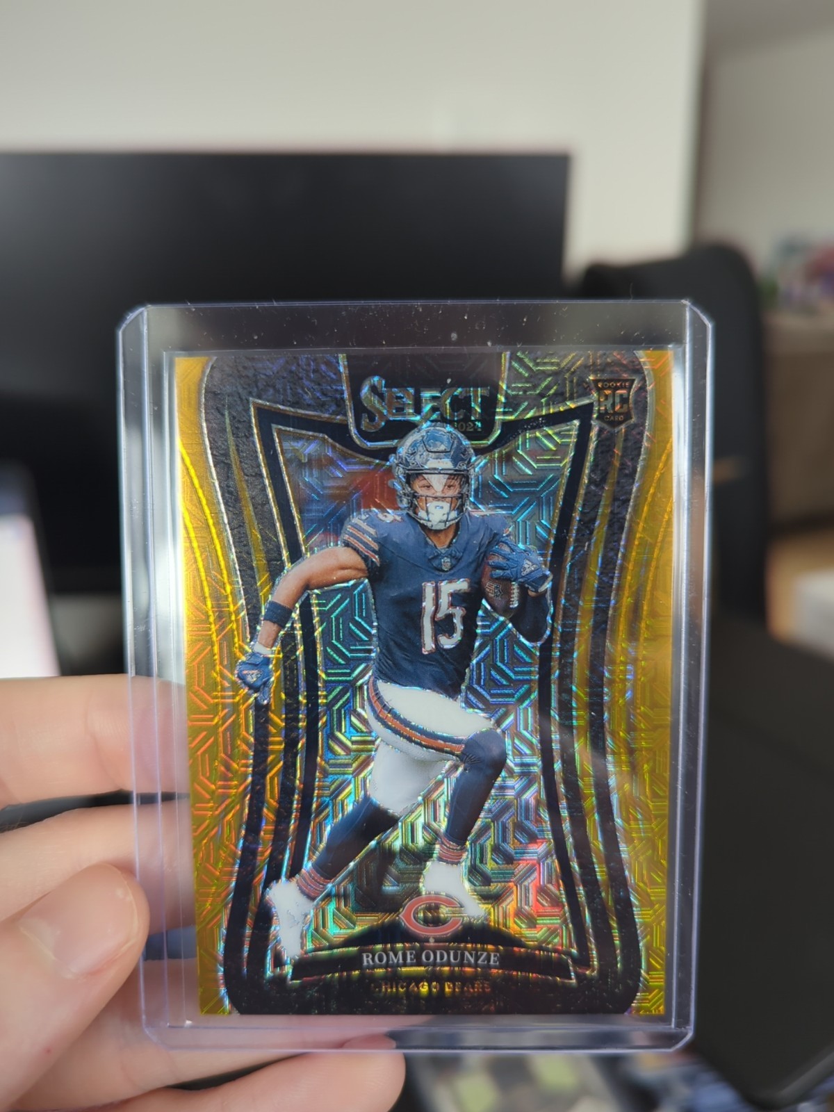 2024 Panini Select Suite Level Rome Odunze #372 Gold Mojo /10 🐻⬇️🥇