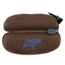 Maui Jim Brown Semi Hard Shell Zip Clamshell Sunglass Case