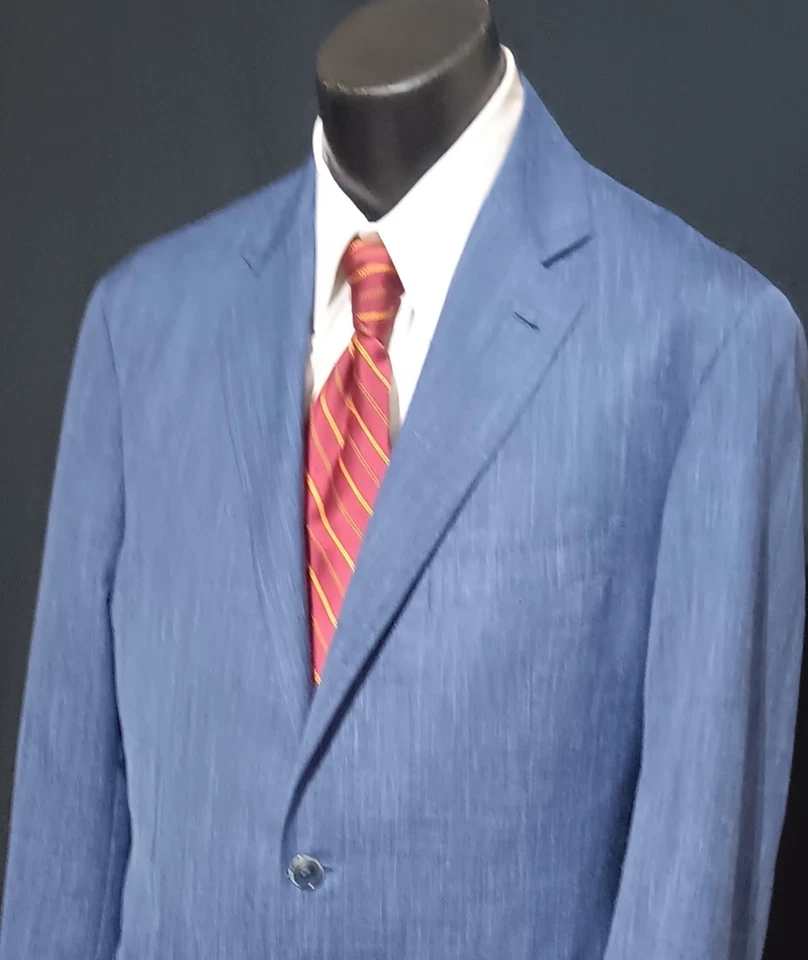 Abrigo deportivo Canali Kei 44R actual doble ventilación azul real Foto 3 de 4