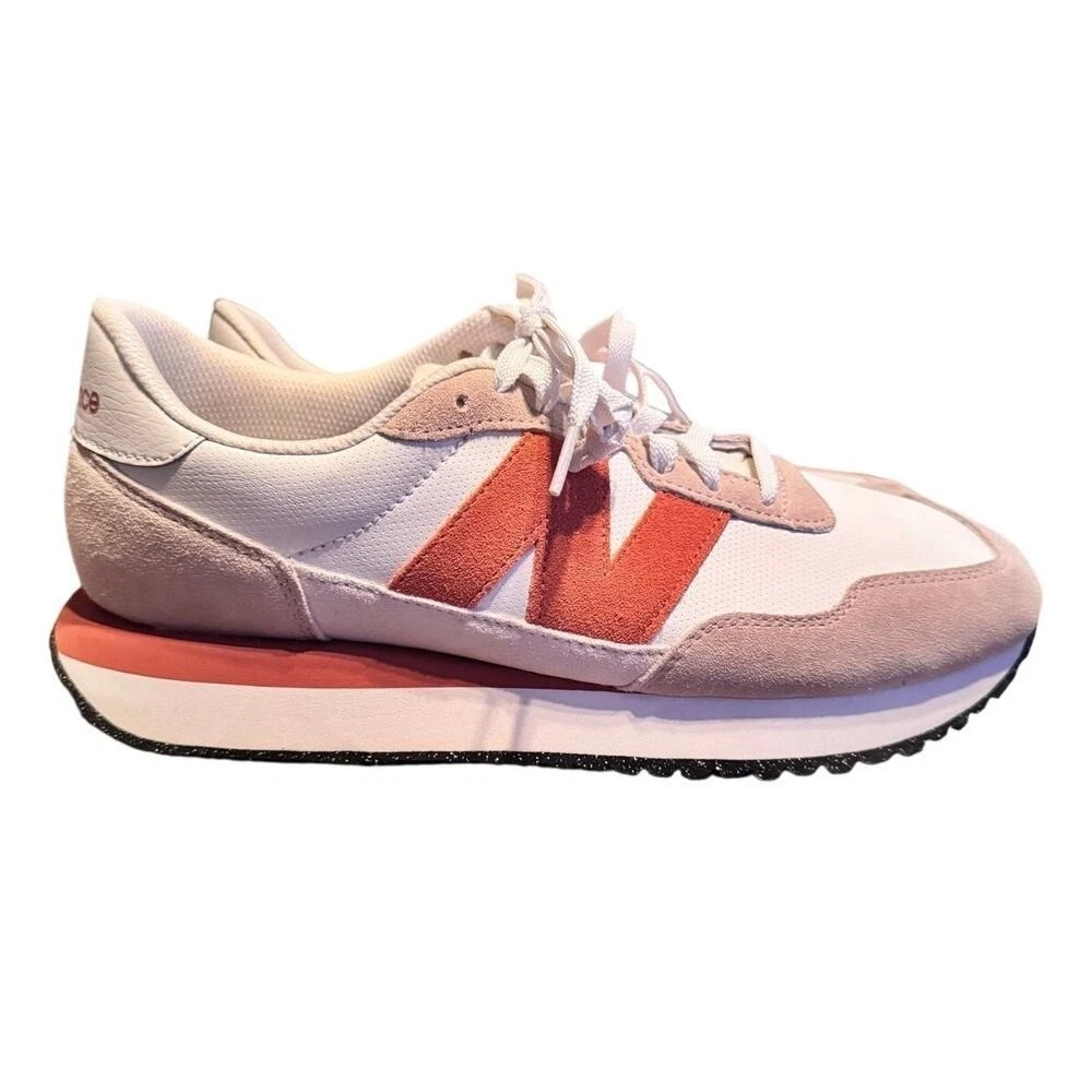 New Balance 237 Mens Size 8 Mindful Grey Calm Taupe MS237RB New Balance 237 Mindful Grey Calm Taupe Orange Men main image 3