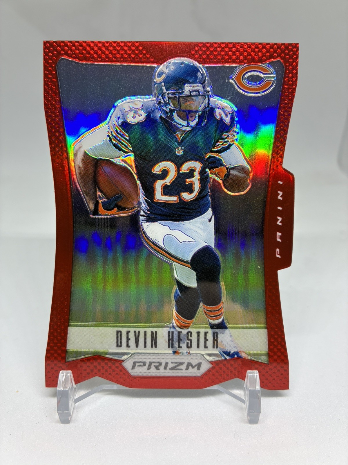 2012 1st Year Prizm Football #34 Devin Hester - Red Prizm Die Cut Bears HOF SSP