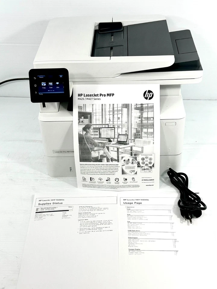 HP LaserJet Pro MFP M426fdn Duplex Laser Printer F6W14A, Pg: 1390 Low Tested Vid - Image 2 of 4