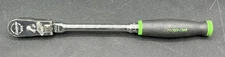 SNAP-ON FHLX80B LOCKING 3/8" DRIVE LONG FLEX RATCHET - GREEN (MVP034315)