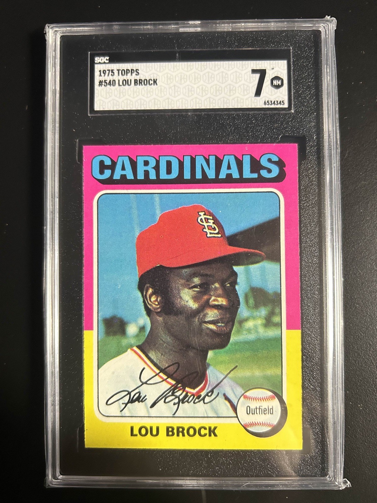 1975 Topps - Lou Brock #540 SGC 7 NM