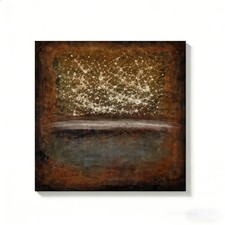 Abstract Rust Texture Canvas Painting 2DFlat Frameless Wall Art Home Office Deco