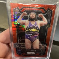2024 Panini Prizm WWE Earthquake Red Prizm #104 /299 Serial Numbered Card