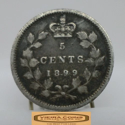 1899 Canada 5 Cents Silver — photo from the most recent tracked eBay sale