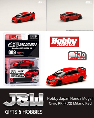 #ad Hobby Japan Honda Mugen Civic RR FD2 Milano Red 1 64 $19.99