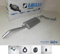 Imasaf ESD Auspuff Endtopf + Anbauteile für VW Jetta II 1.6 TD 51/59KW 1984-1989