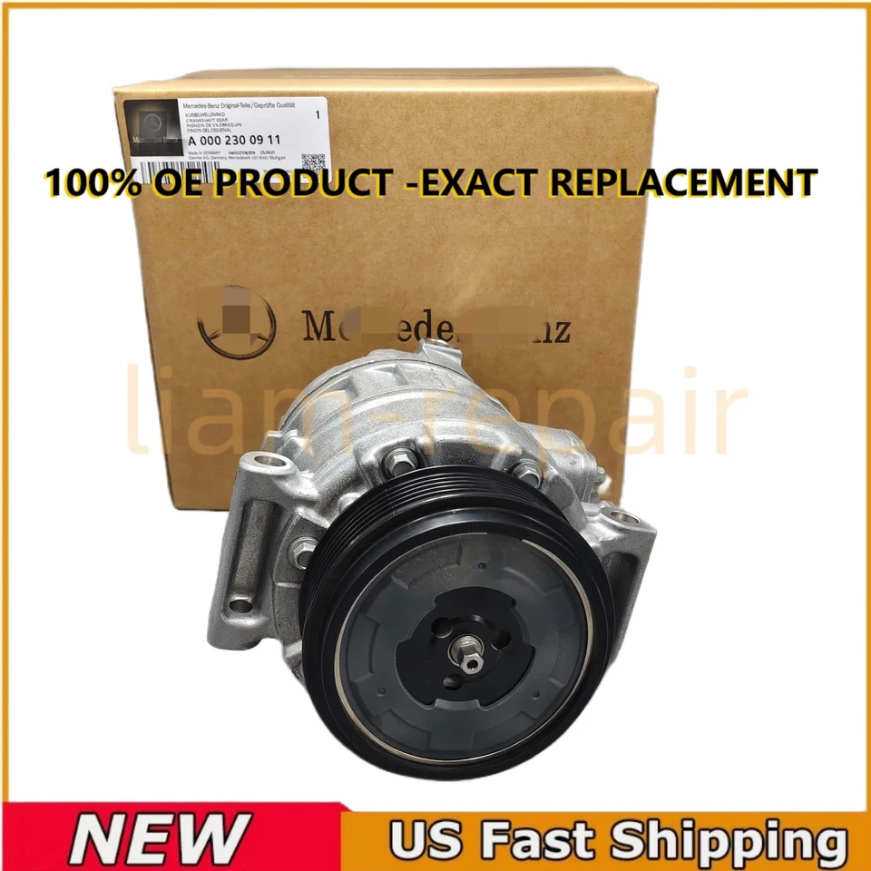 NEW OEM A/C AC Compressor w/Clutch For Mercedes-Benz ML350 R350 GL550 S350 S550 Foto 3 de 4