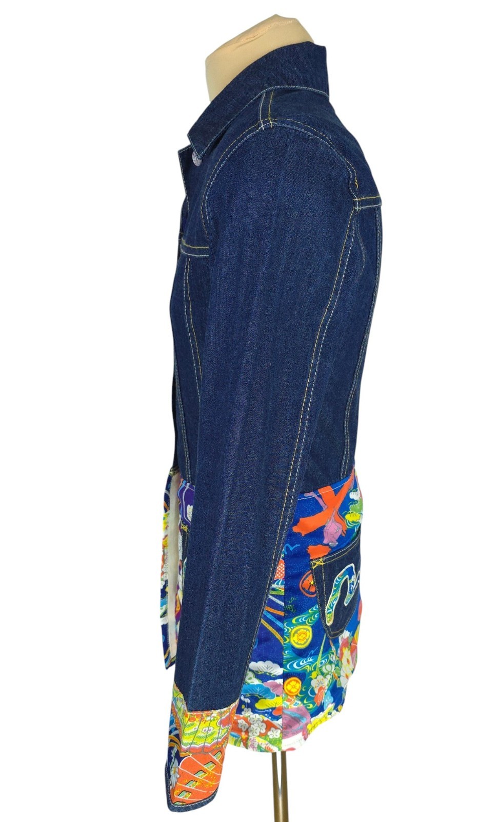 Rare Vintage Evisu 3520 Womens Blue Cotton Denim Jacket Size S* image 3