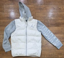 Jordan Therma Fit AJ Layered Look Long Sleeve Puffer Vest Youth M 10-12 