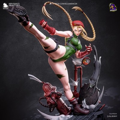 Cammy Street Fighter 1:6 Skulptur 3D 16K gedruckte Figur von Bulkamancer