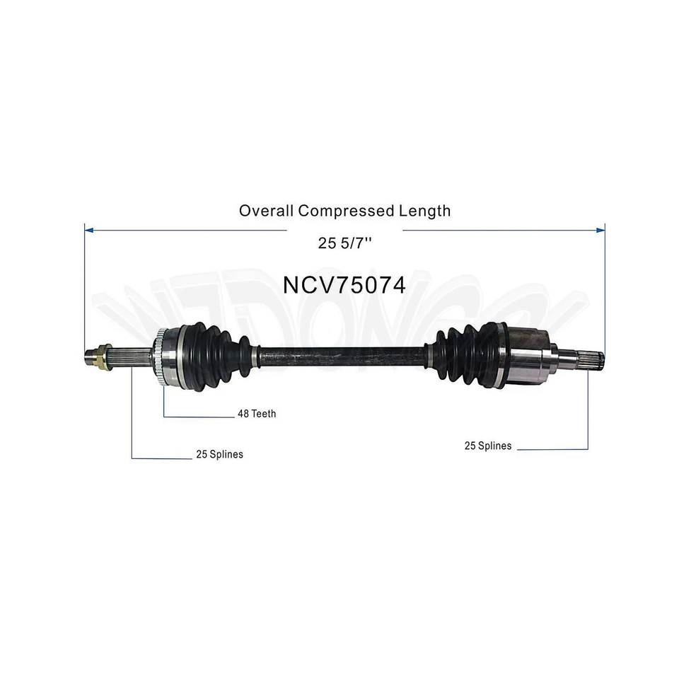 Conjunto de junta de eje delantero izquierdo LH CV para Kia Rio transmisión manual 1,6 L L4 2013-2017 Foto 4 de 4