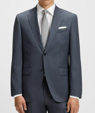 2025 HUGO BOSS Huge3/Genius2 Gray Sport Coat Suit Blazer 38R Wool