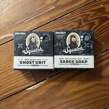Dr.Squatch Ghost Grit And Sarge Soap,Call of Duty Limited Edition With Game Code