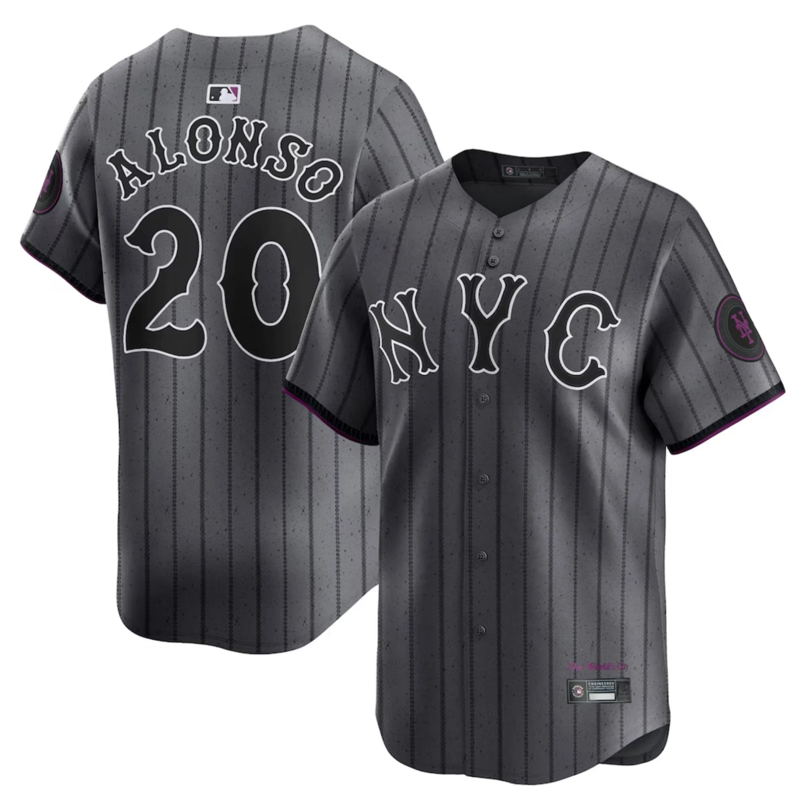 Men's Mets Gray City Connect Limited Player Jersey