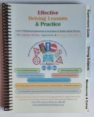 Effective Driving Lessons & Practice Coil binding+3Tabs+500Micron Acetate Cover