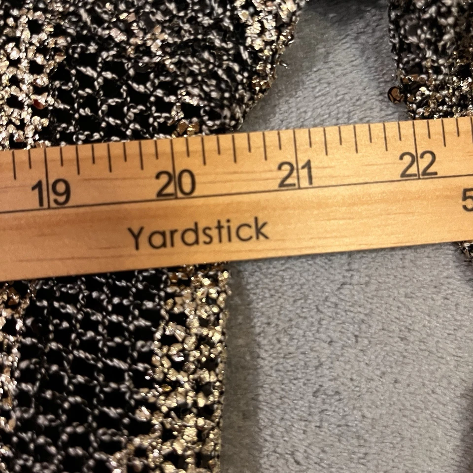 Joseph Ribkoff Elegante Top de Fiesta Negro Dorado Metálico Mujer Talla 10 Manga Larga Foto 4 de 4