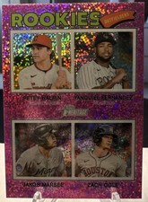 2026 Topps Heritage - Quad Rookies Yanquiel Fernandez, Petey Halpin, Jakob...
