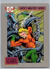 1991 DC Comics Trading Card #32 Earth's Mightiest Heroes Aquaman