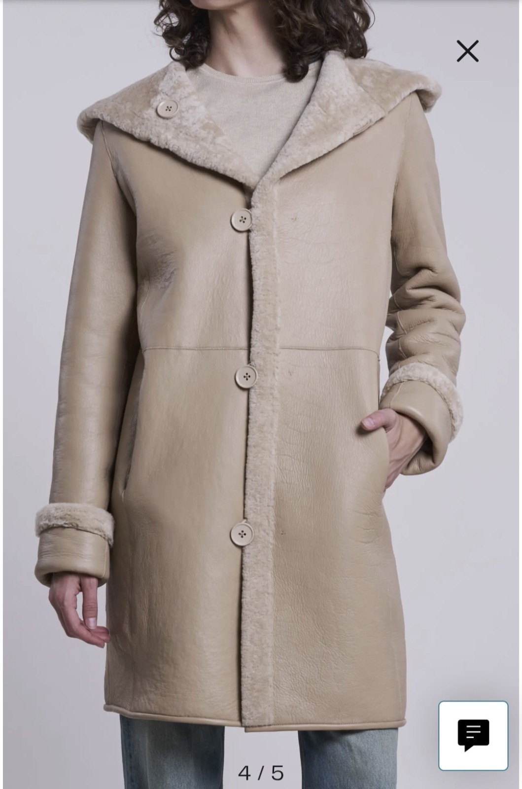 Shearling Hooded Jacket