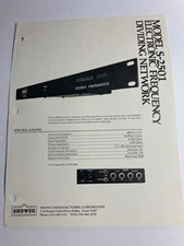 Showco Electronic Frequency S-2501 Dividing Network. Spec Sheet