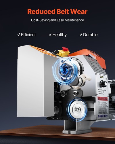 VEVOR 1250 W 2500 RPM Torno de Metal de 220 x 450 mm con Alimentación Automática - Imagen 3 de 12