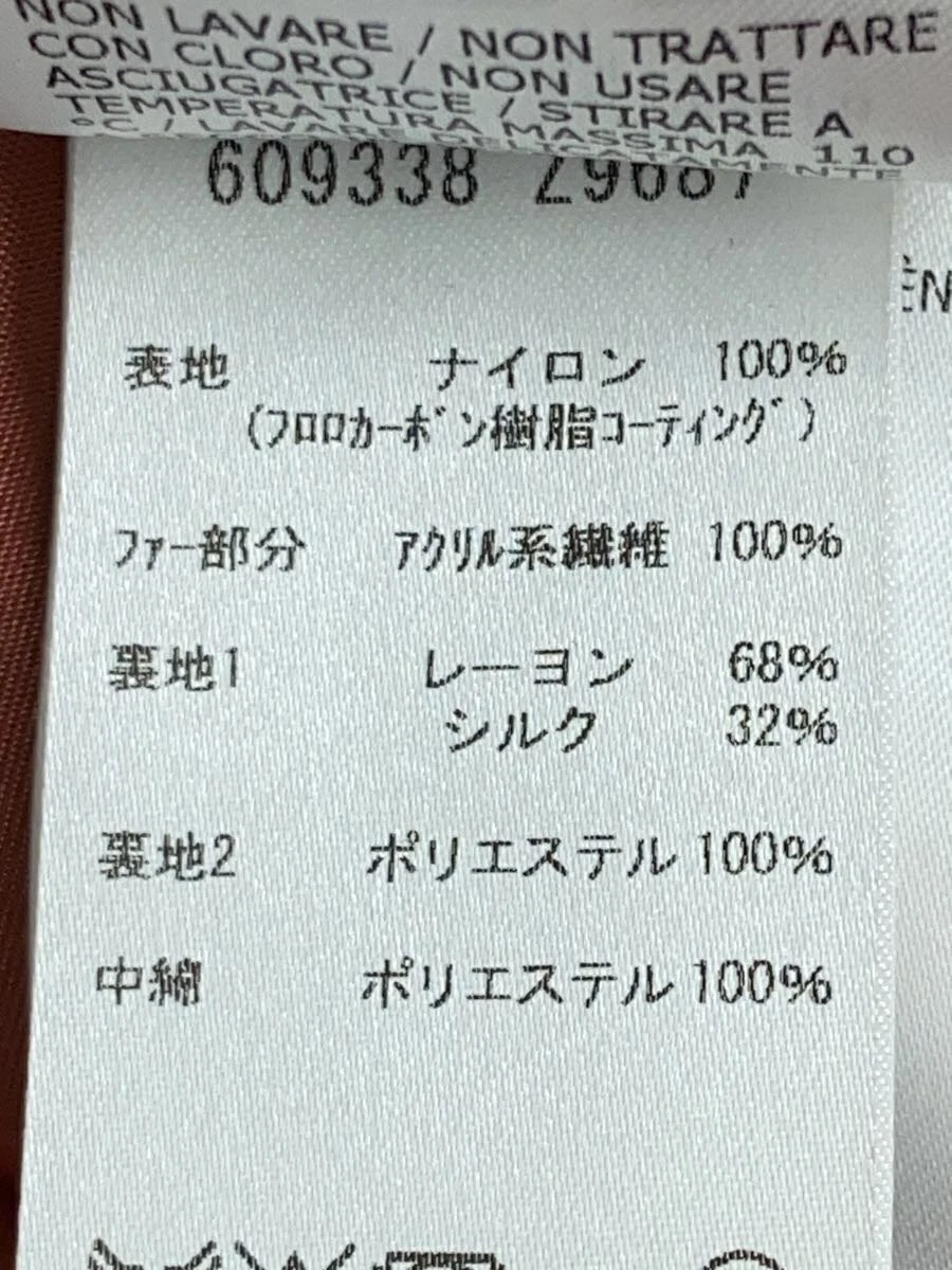 GUCCI Cappotto Imbottito Maniche Staccabili Ecopelliccia Nylon Nero Taglia 36 #EF AAA