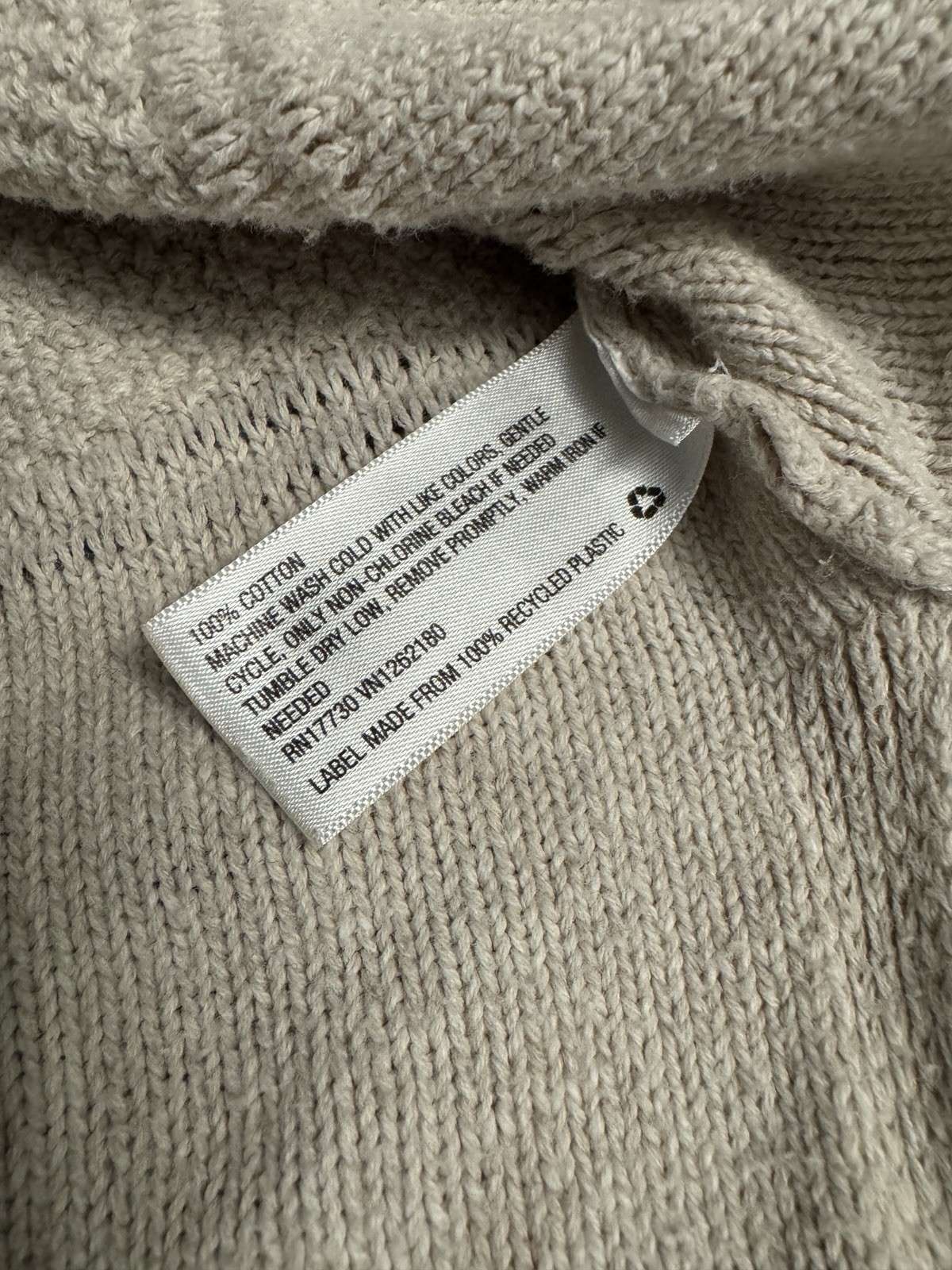 Universal Thread Oatmeal Open Front Long Knit Car… - image 4