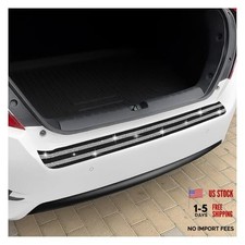 YoRise Bling Car Door Edge Guards, Anti-Scratch Rear Bumper BlackWhite