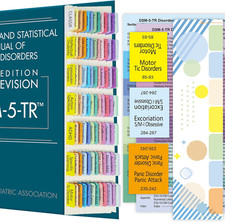 Improved Index Tabs for DSM-5-TR 2022, Color-Coded  Laminated DSM-V-TR Tabs, 94