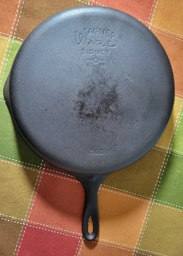 Wagner Sidney -O- Cast Iron No. 10 Skillet (Restored & Seasoned) FREE SHIPPING
