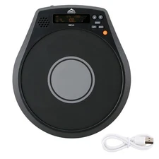 Electronic Practice Drum Pad, 12 Inches Portable Drum Pad,Silent Drum Electri...