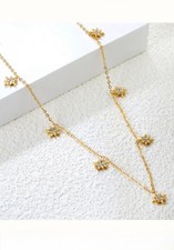 18K Gold plated stainless steel Pendant Charm Necklace Fashion Jewelry