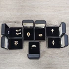New ListingVtg Costume Jewelry Mixed Lot Rings Earrings Tiger Eye CZ Faux Pearl Gold Tone