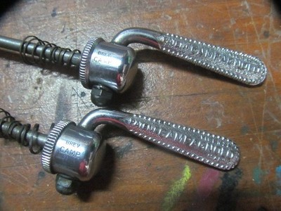 Vintage Campagnolo Record-Chorus Ersatzteile Schnellspanner hinten-vorne Naben gebraucht