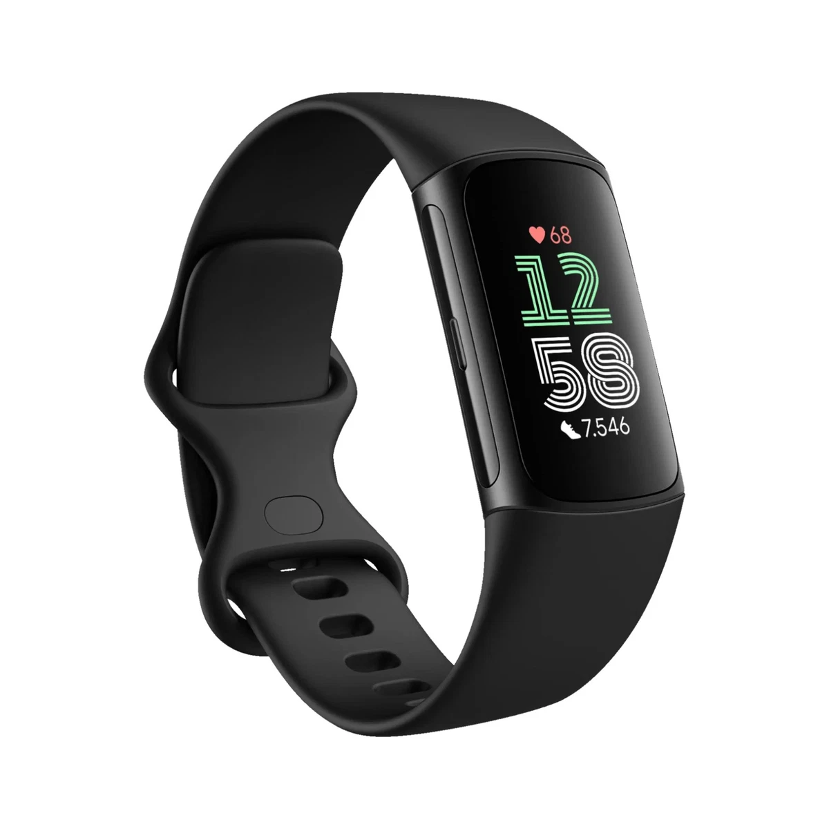 Fitbit Charge 6 Fitness Tracker Schwarz GPS EKG AMOLED NFC Neuwertig MwSt