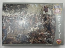 Master Pieces Puzzle Battle of Peachtree Creek 1000 Piece Brand New Sealed