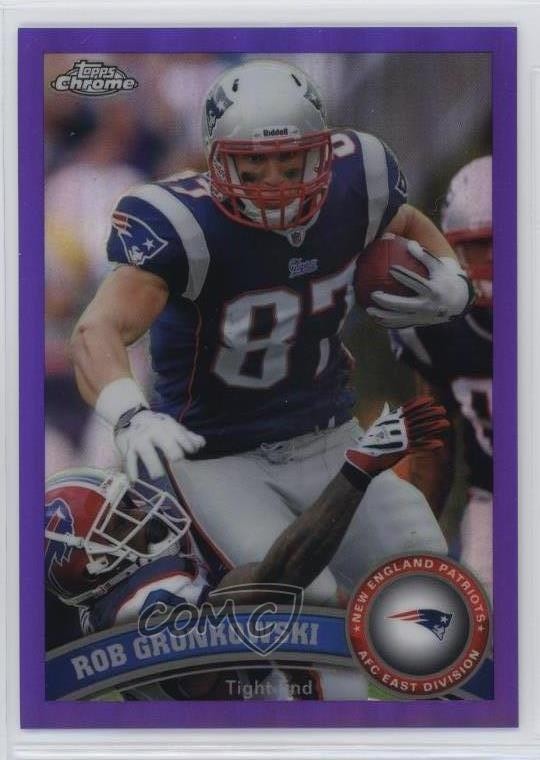 2011 Topps Chrome Retail Purple Refractor 229/499 Rob Gronkowski #132 0t6q