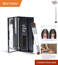 Natural Black Hair Root Cover Up - Paraben-Free Powder for Instant Touch-Ups