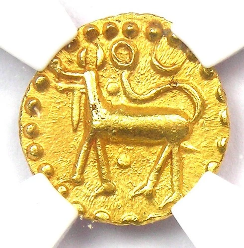 1800-50 Thailand Gold Kupang Patani Coin - Certified NGC MS62 (BU UNC) - Rare!