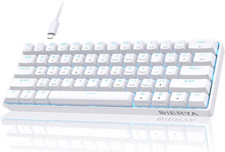 60 Mechanical Keyboard, Dk61Se Wired Gaming Keyboard with Red Switches, LED Bac