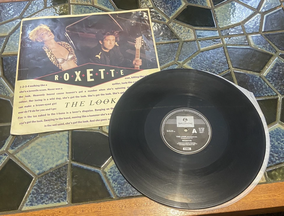 ROXETTE THE LOOK Vintage 1988 Vinyl Record Album - Image 3 of 4