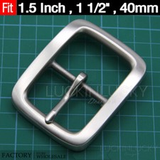 1.5 in Stainless Steel Belt Buckles Men's/Women Center bar Pin Belt Buckle 40mm